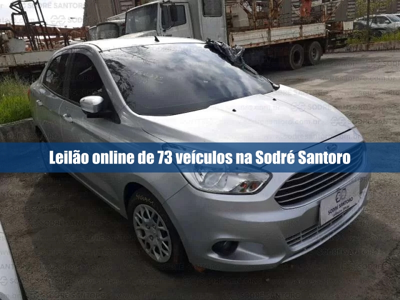 Leilão online de veículos recuperados na Sodré Santoro