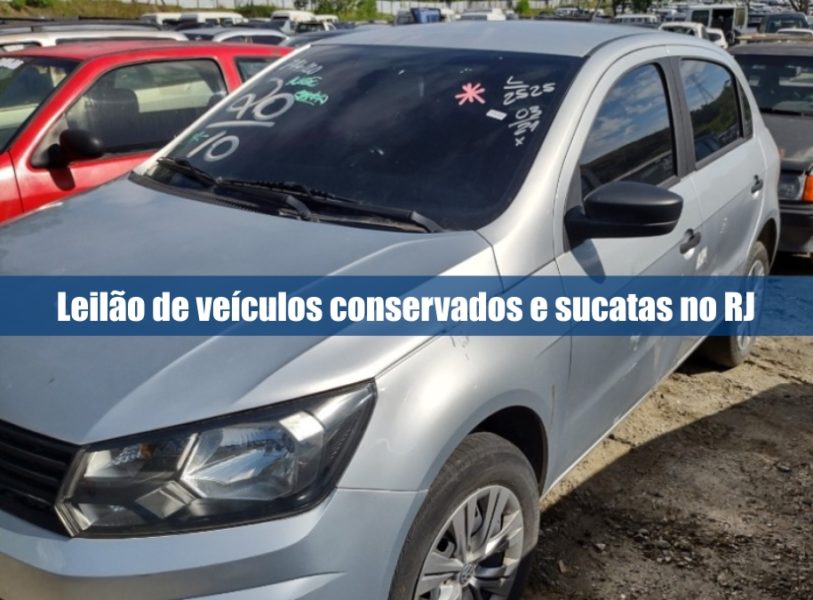 Leilão de veículos conservados e sucatas no Rio de Janeiro